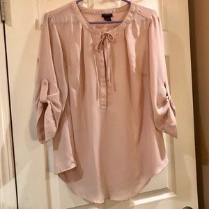 Torrid Georgette Tie Neck Blouse